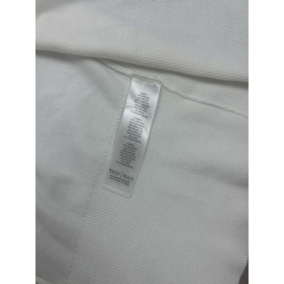 White House Black Market Women’s XS Cardigan White Floral Appliqué Embellished - Picture 2 of 7